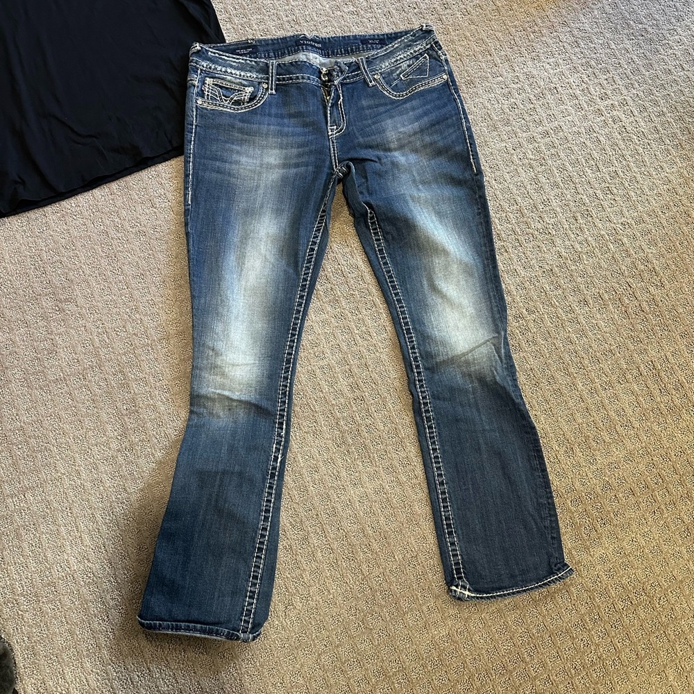 Vigoss Women's Boot Cut Jeans in Medium Blue